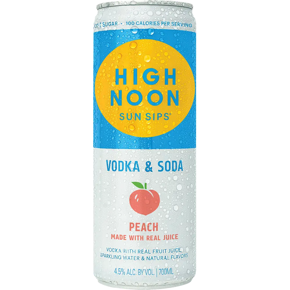 High Noon Hard Seltzer Vodka Peach 700ml Can