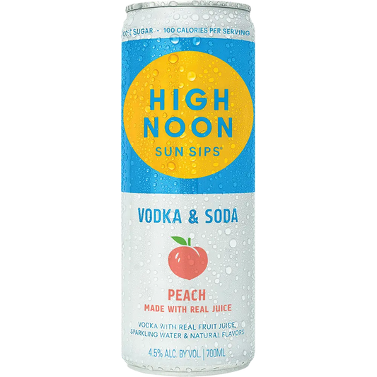 High Noon Hard Seltzer Vodka Peach 700ml Can