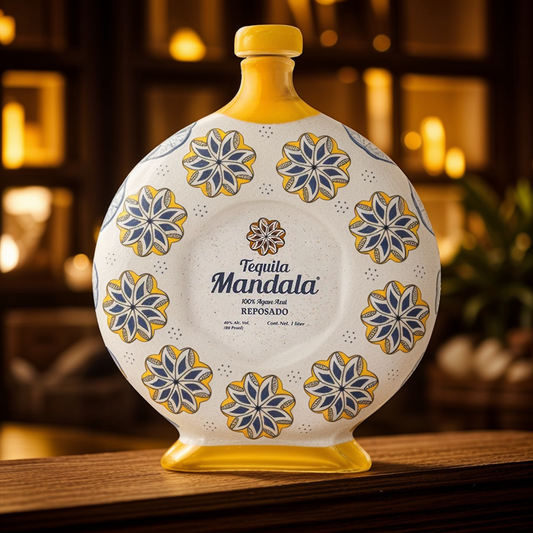 Mandala Reposado Tequila Ceramic Bottle 1L