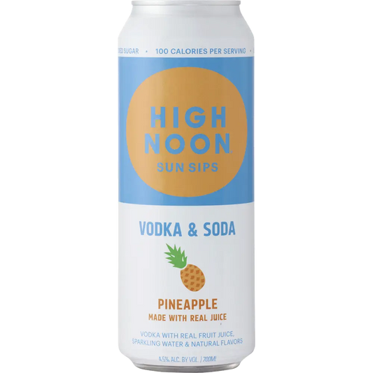 High Noon Hard Seltzer Vodka Pineapple 700ml Can