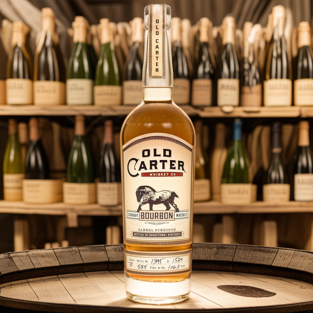 Old Carter Bourbon Batch15 Barrel Strength 117 proof