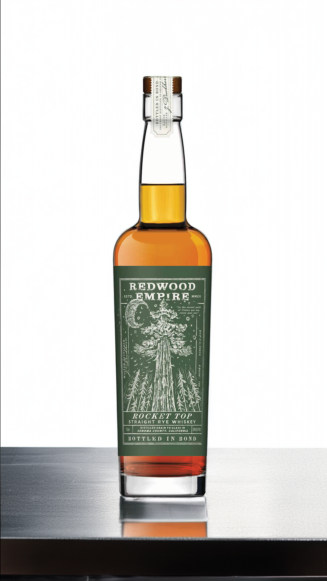 Redwood Empire Rocket Top Straight Rye Whiskey Bottled In Bond