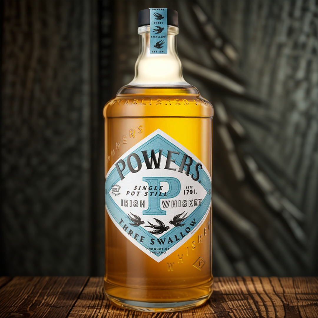 Powers Single Pot Irish Whiskey Three Swallow