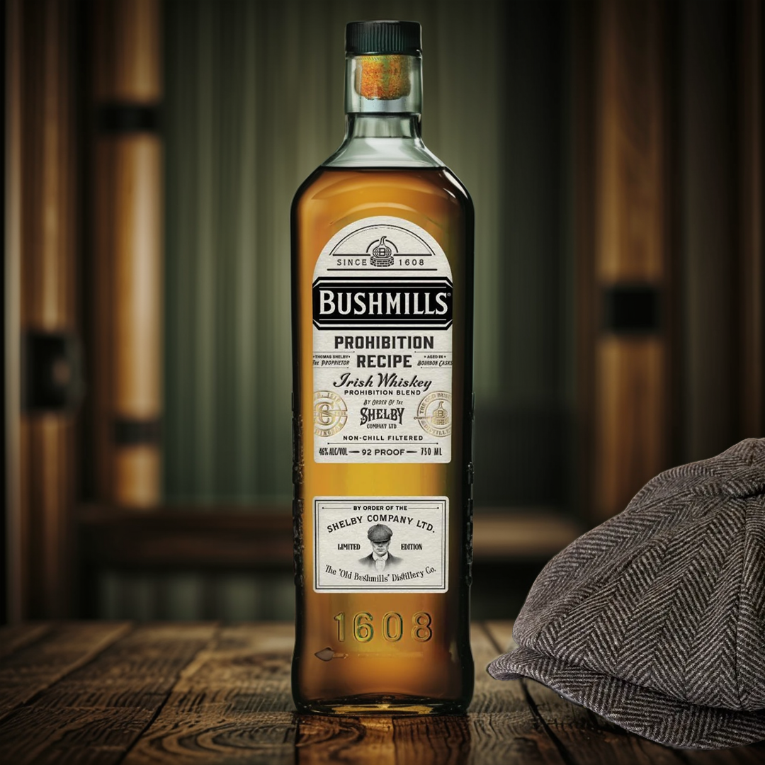 Bushmills peaky Blinders prohibition style irish whiskey 