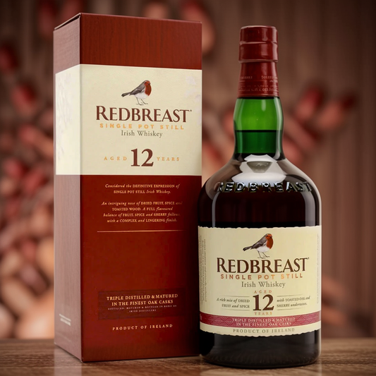 Red Breast 12 year old Irish whiskey 