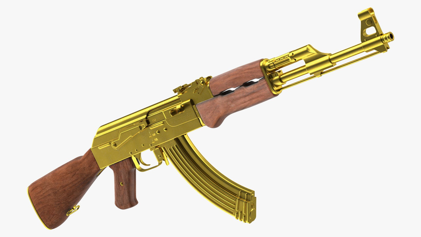Golden AK47 replica
